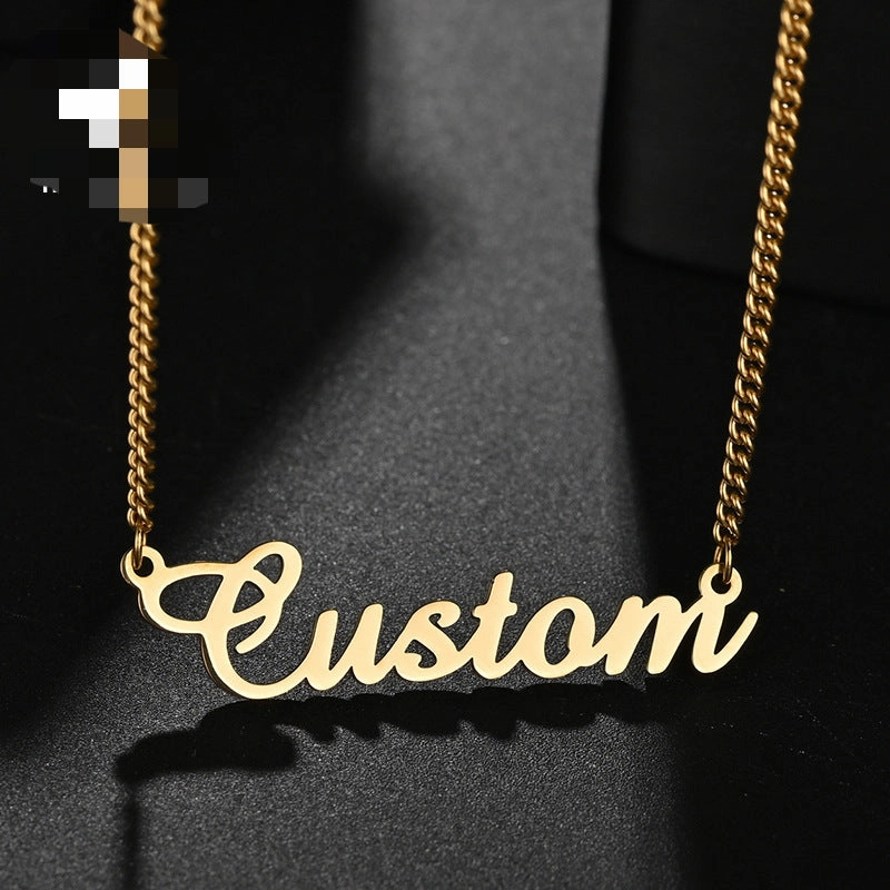 Wholesale Simple Ladies Stainless Steel Necklace