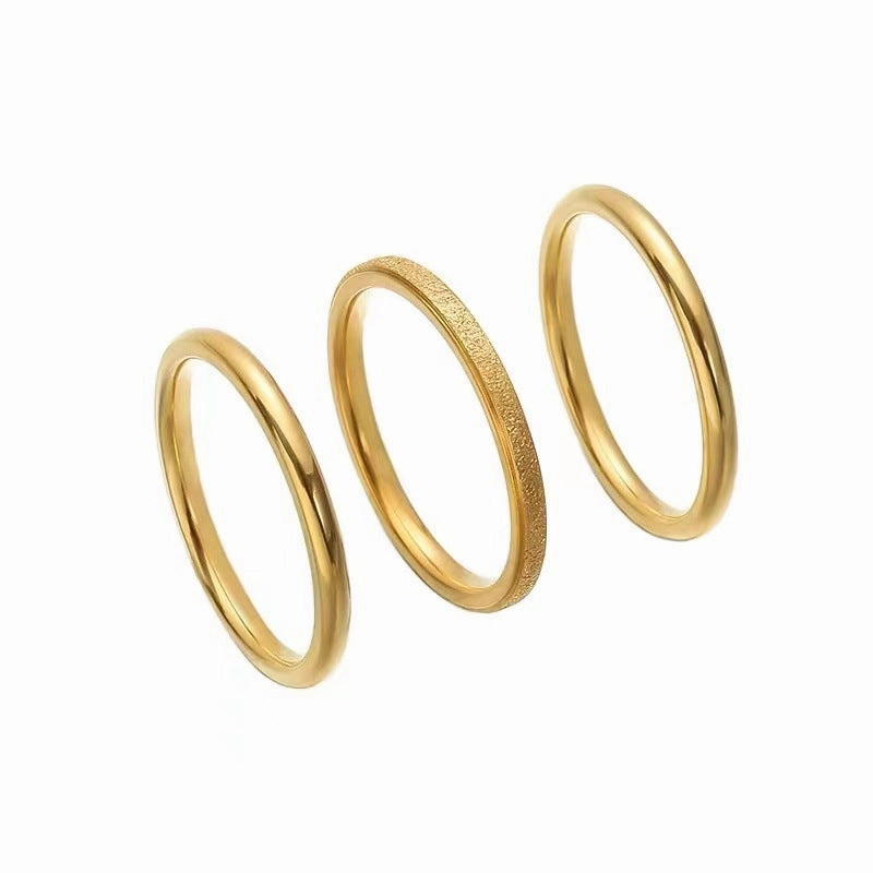 Wholesale Simple Stainless Steel Ring