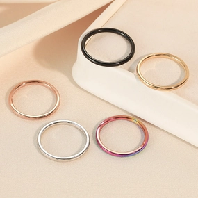 Wholesale Simple Stainless Steel Ring
