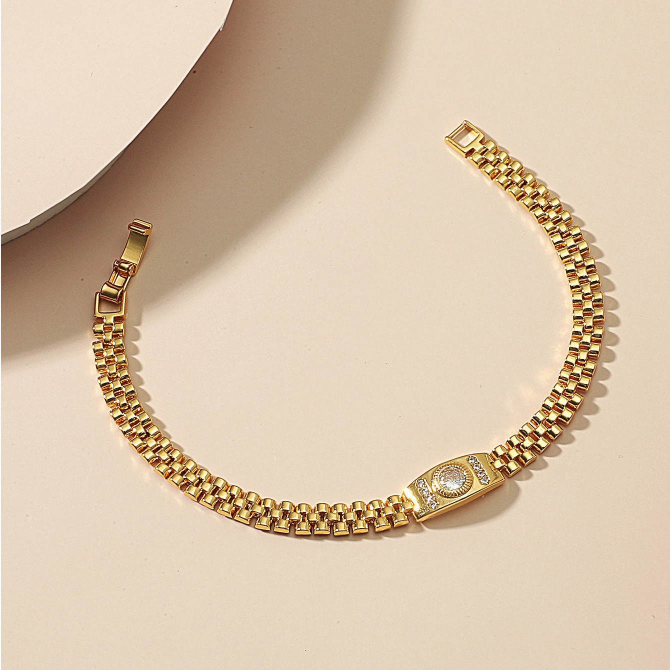 Wholesale Simple Strap Zircon Bracelet