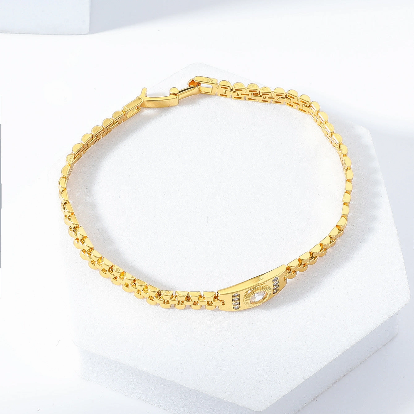 Wholesale Simple Strap Zircon Bracelet