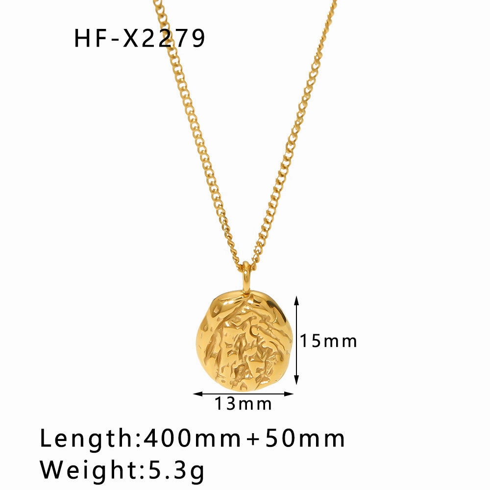 Wholesale Simple Style Special-shaped Heart Drop Zircon Lava Necklaces