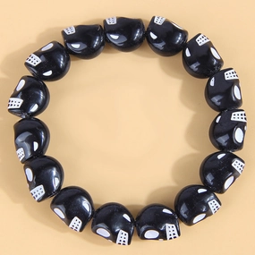 Wholesale Skull Beading Plastic Bracelet