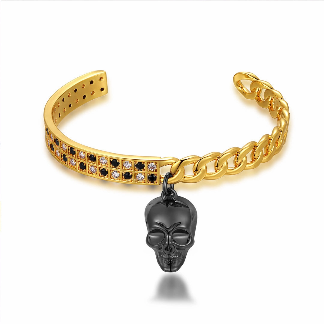 Wholesale Skull Head Titanium Steel Necklace Vintage Stainless Steel Hip Hop Men's Accessories