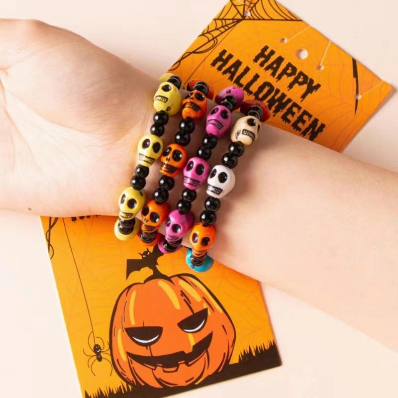 Wholesale Skull Pumpkin Acrylic Bracelet