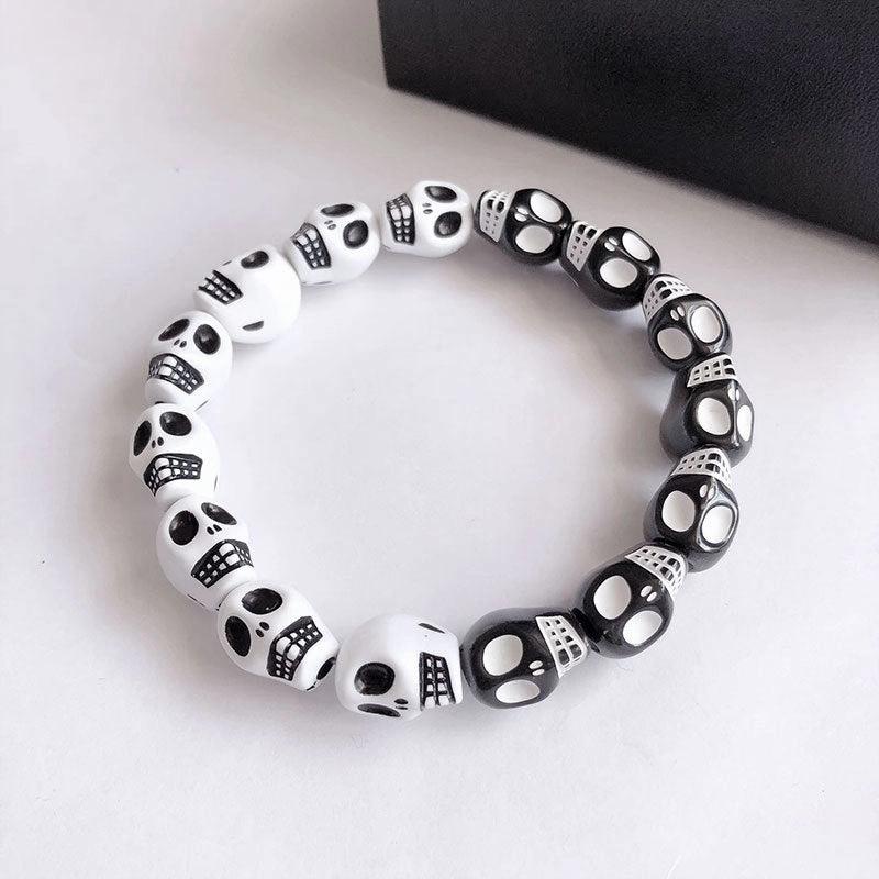 Wholesale Skull Vintage Dark Resin Bracelet