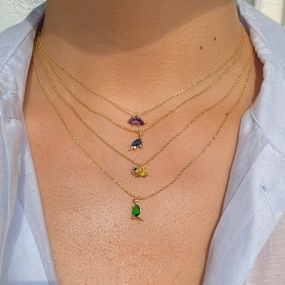 Wholesale Small Animal Elements 18K Gold Plated Color Preserve Necklaces