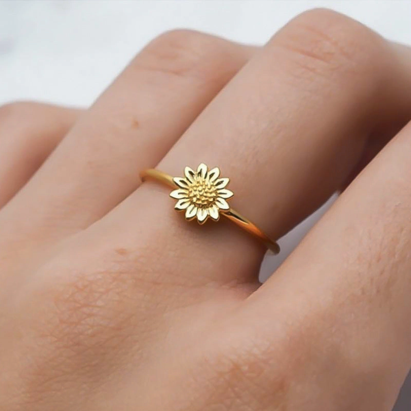 Wholesale Small Daisies Copper Rings