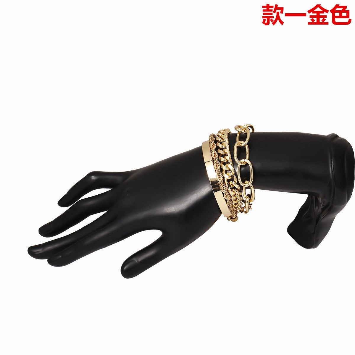 Wholesale Smooth C Shape Mixed Twist Alloy Bracelet
