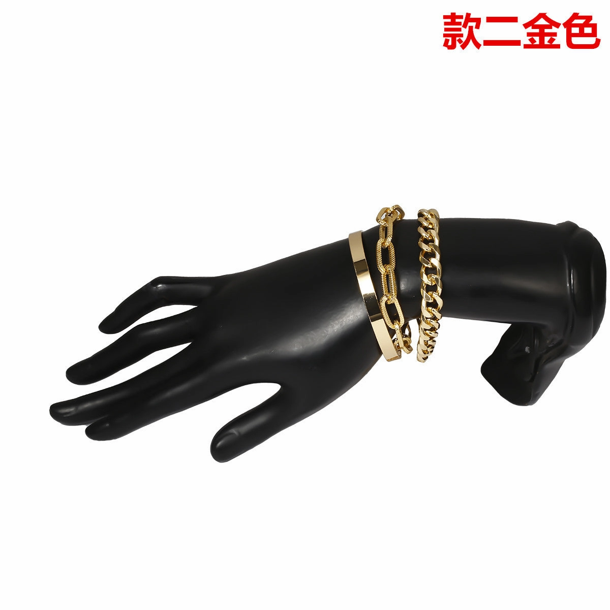 Wholesale Smooth C Shape Mixed Twist Alloy Bracelet