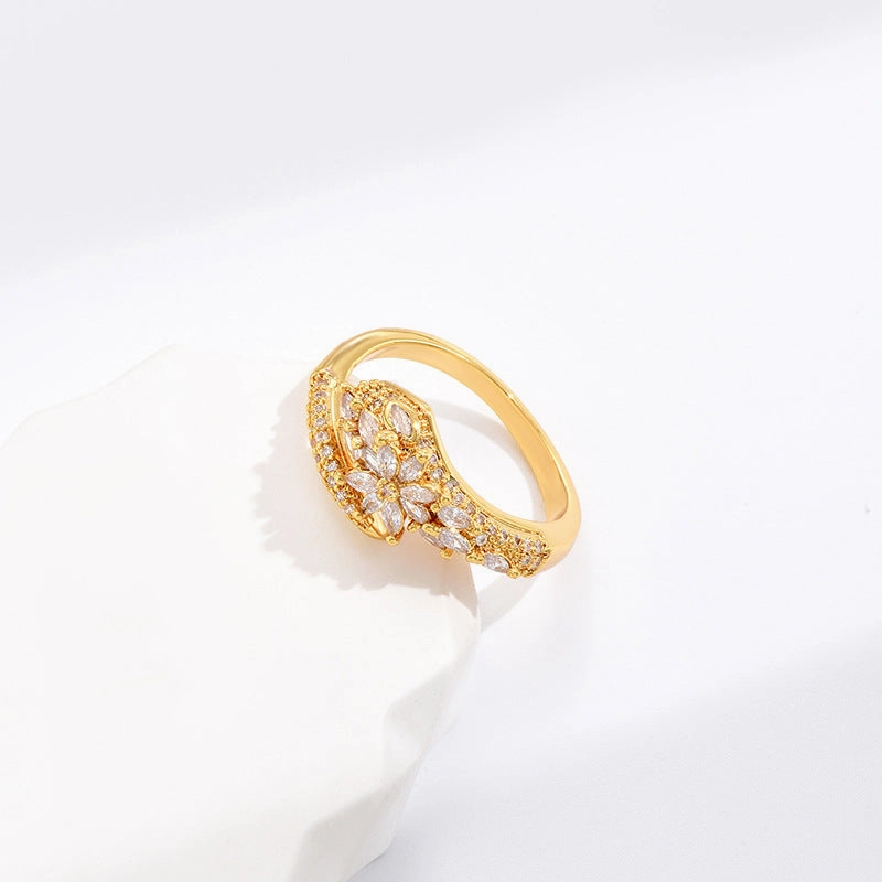 Wholesale Snake Frosty Wind Copper Rings