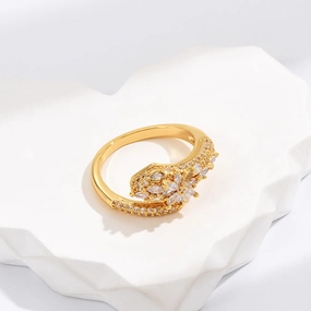 Wholesale Snake Frosty Wind Copper Rings