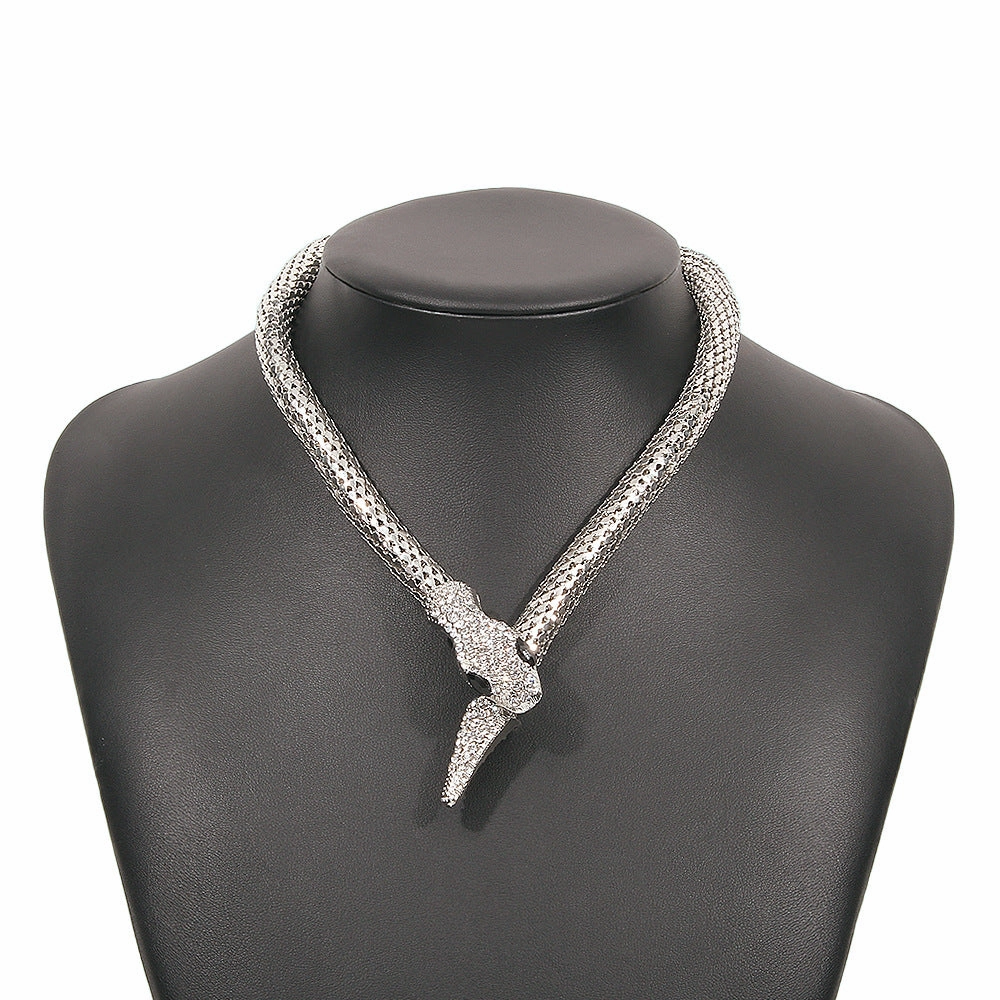 Wholesale Snake Hip Hop Alloy Necklace