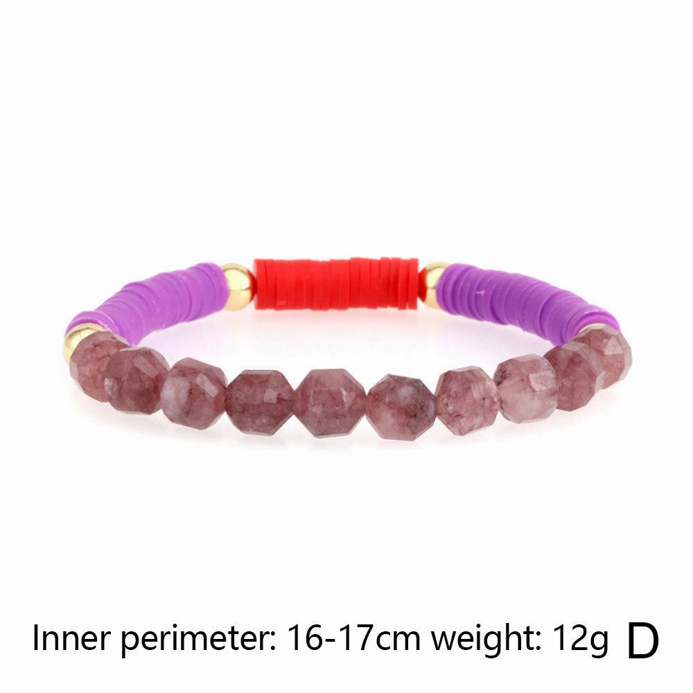 Wholesale Soft Pottery Beaded Round Resin Devil Eye Bracelet