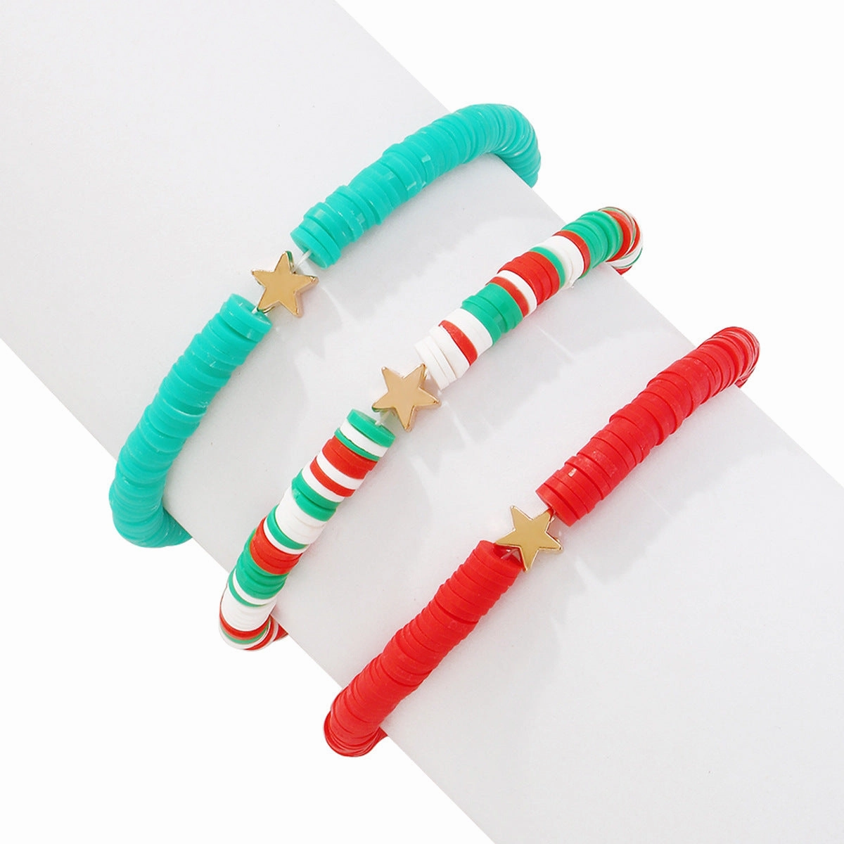 Wholesale Soft Pottery Pentagram Stretch Bracelet