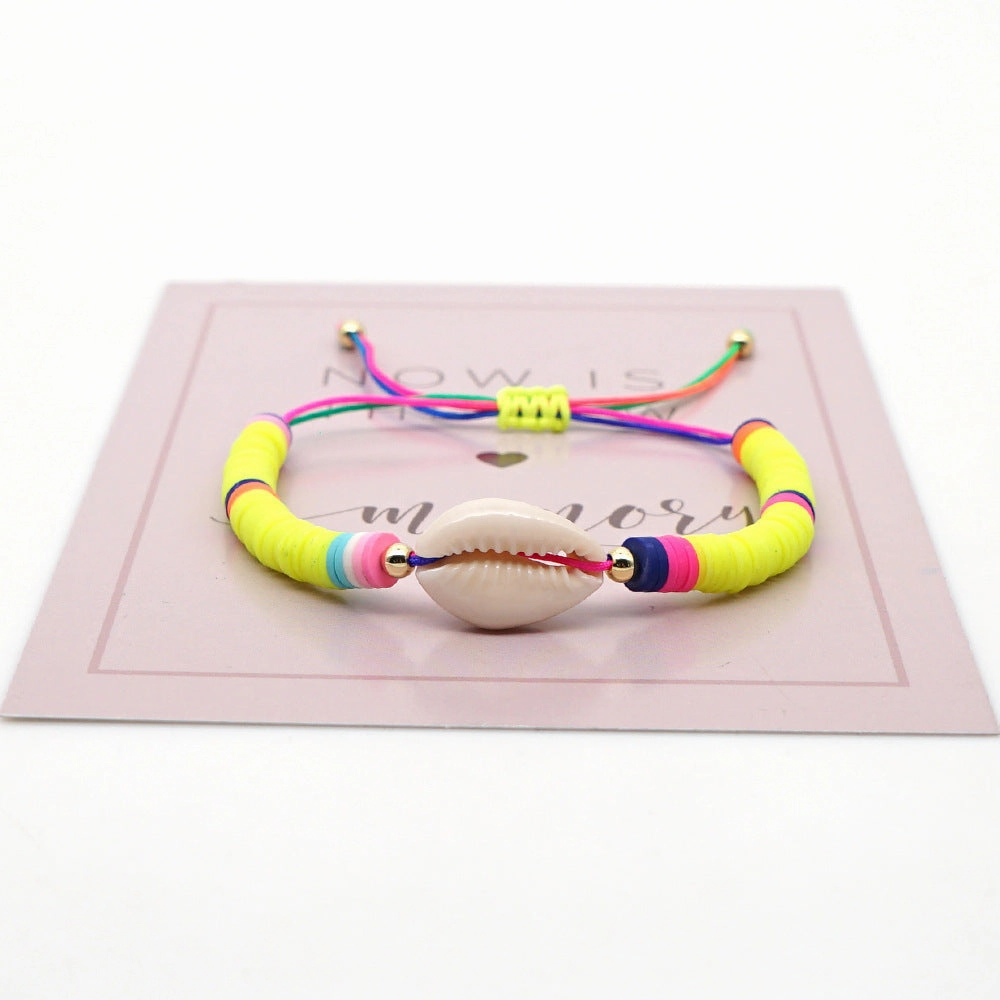 Wholesale Soft Pottery Shells Bracelet