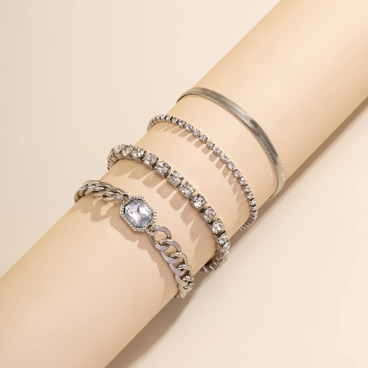 Wholesale Stacking Snake Bone Alloy Bracelet