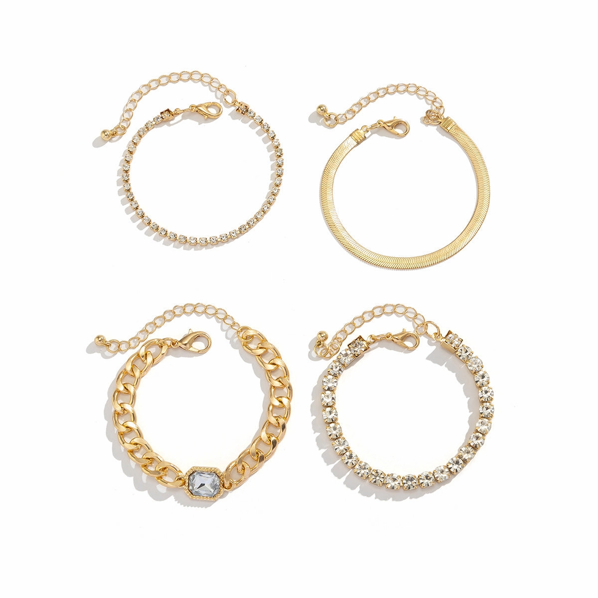 Wholesale Stacking Snake Bone Alloy Bracelet