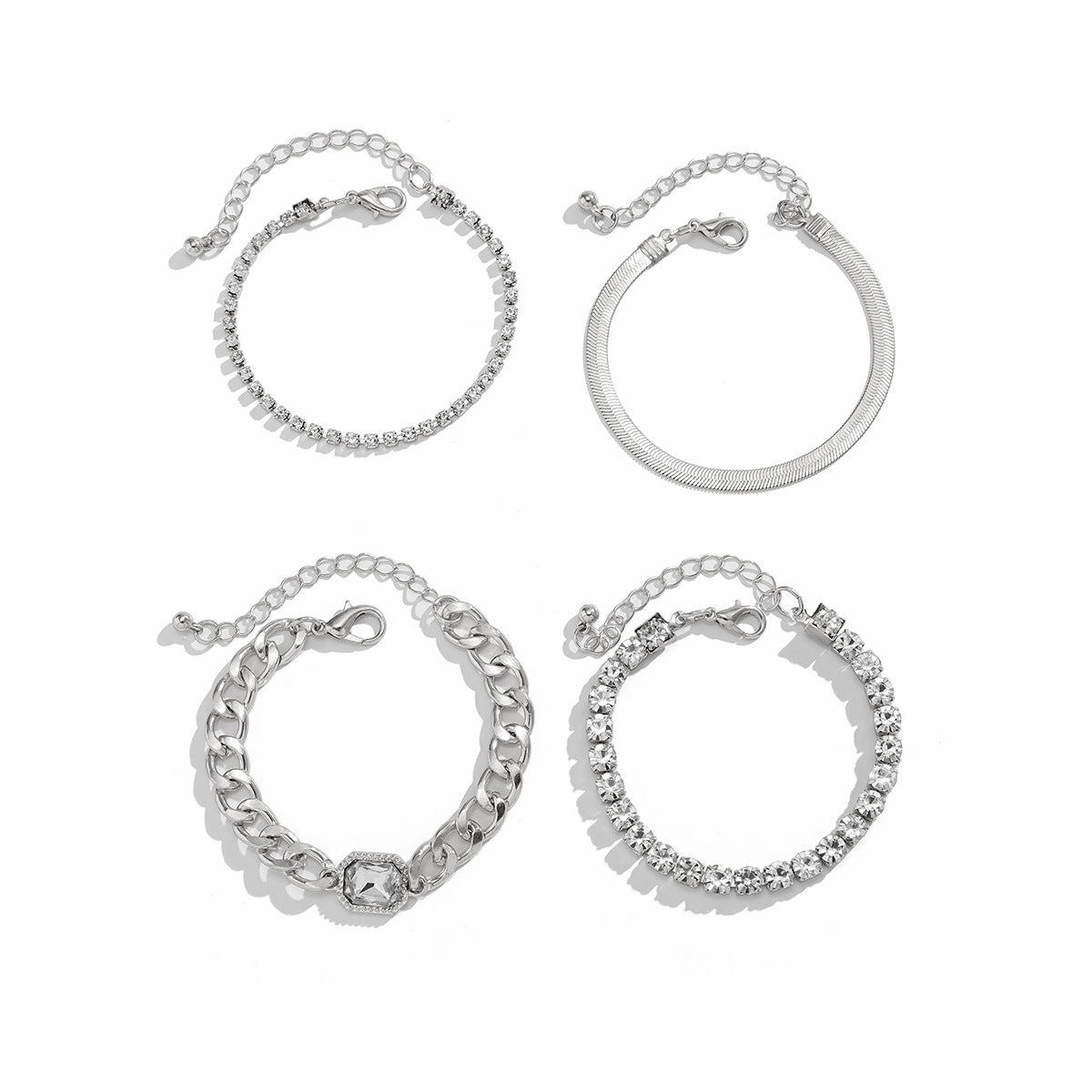 Wholesale Stacking Snake Bone Alloy Bracelet