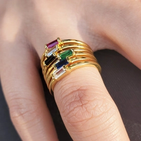 Wholesale Stainless Steel 18K Gold Plated Ring