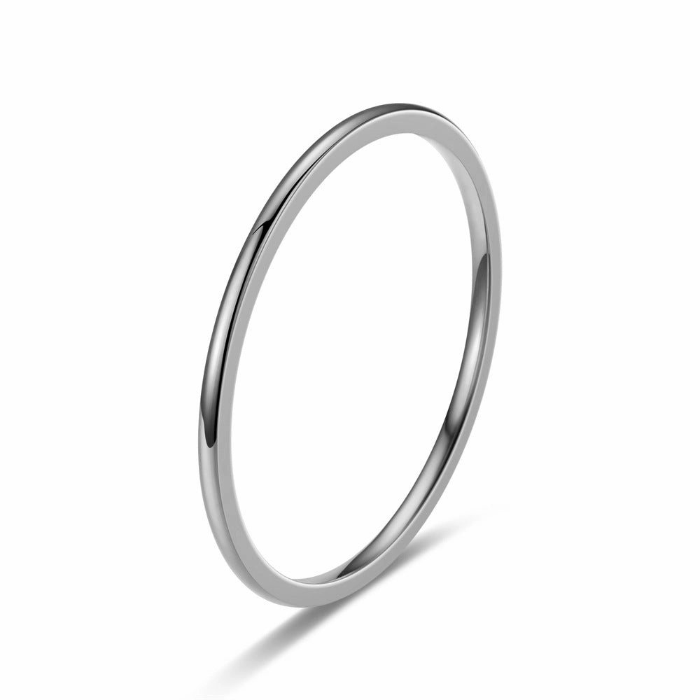 Wholesale Stainless Steel 1MM Plain Circle Ring