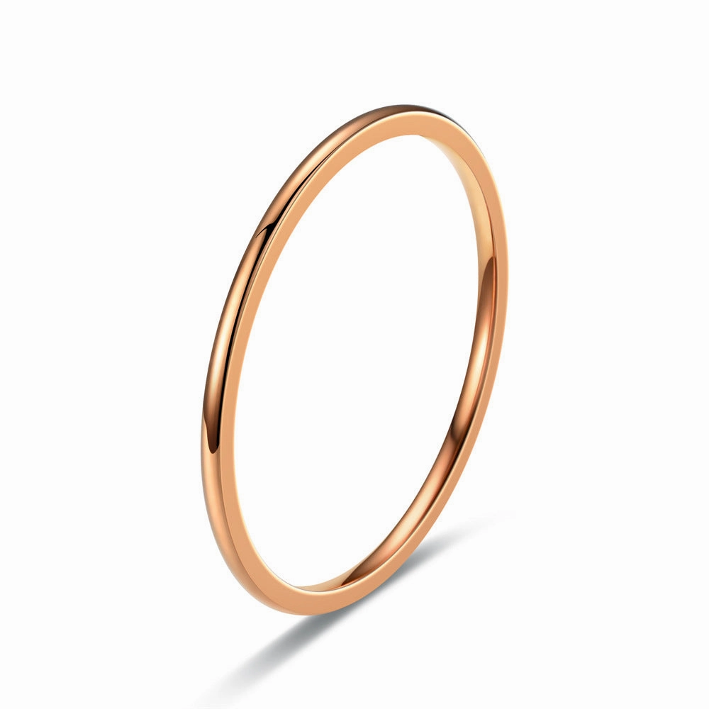Wholesale Stainless Steel 1MM Plain Circle Ring