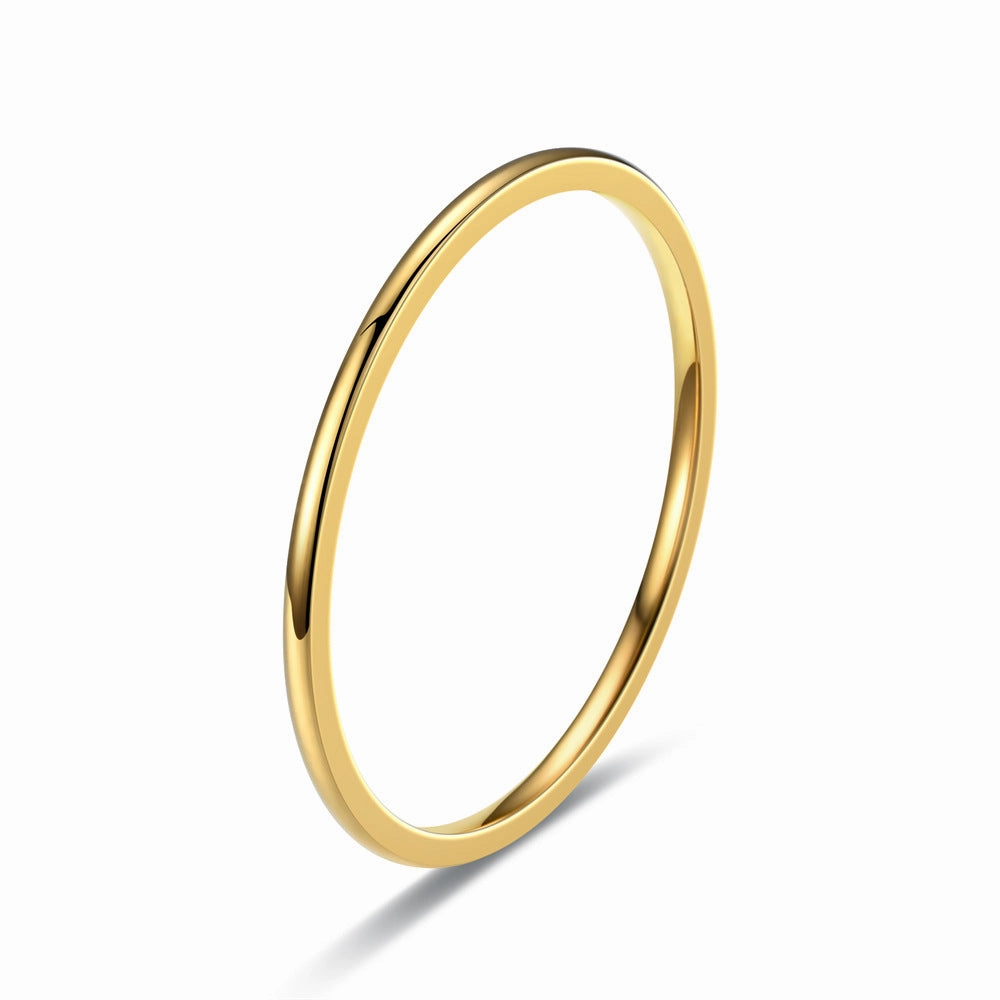 Wholesale Stainless Steel 1MM Plain Circle Ring