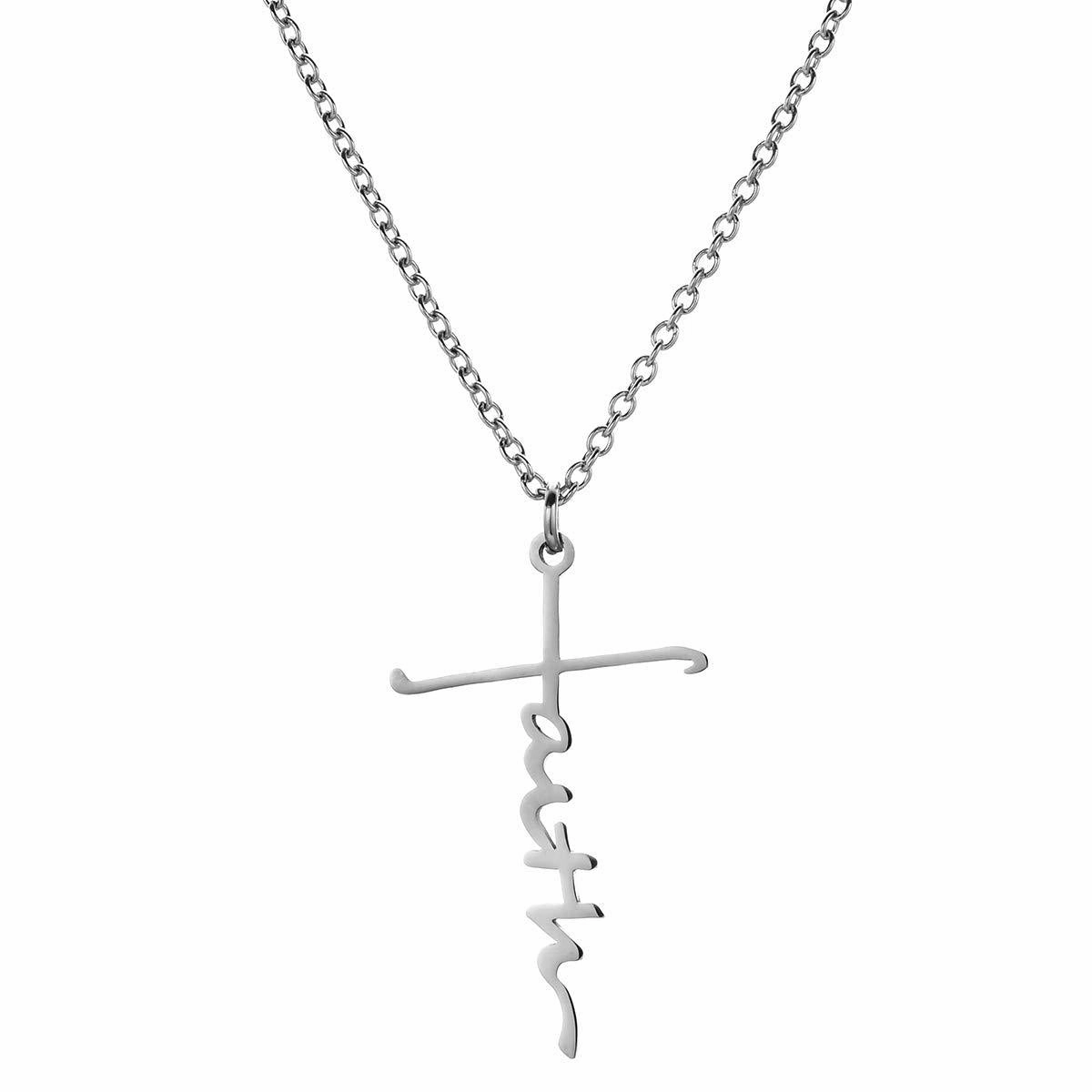 Wholesale Stainless Steel Amazing Grace Necklace