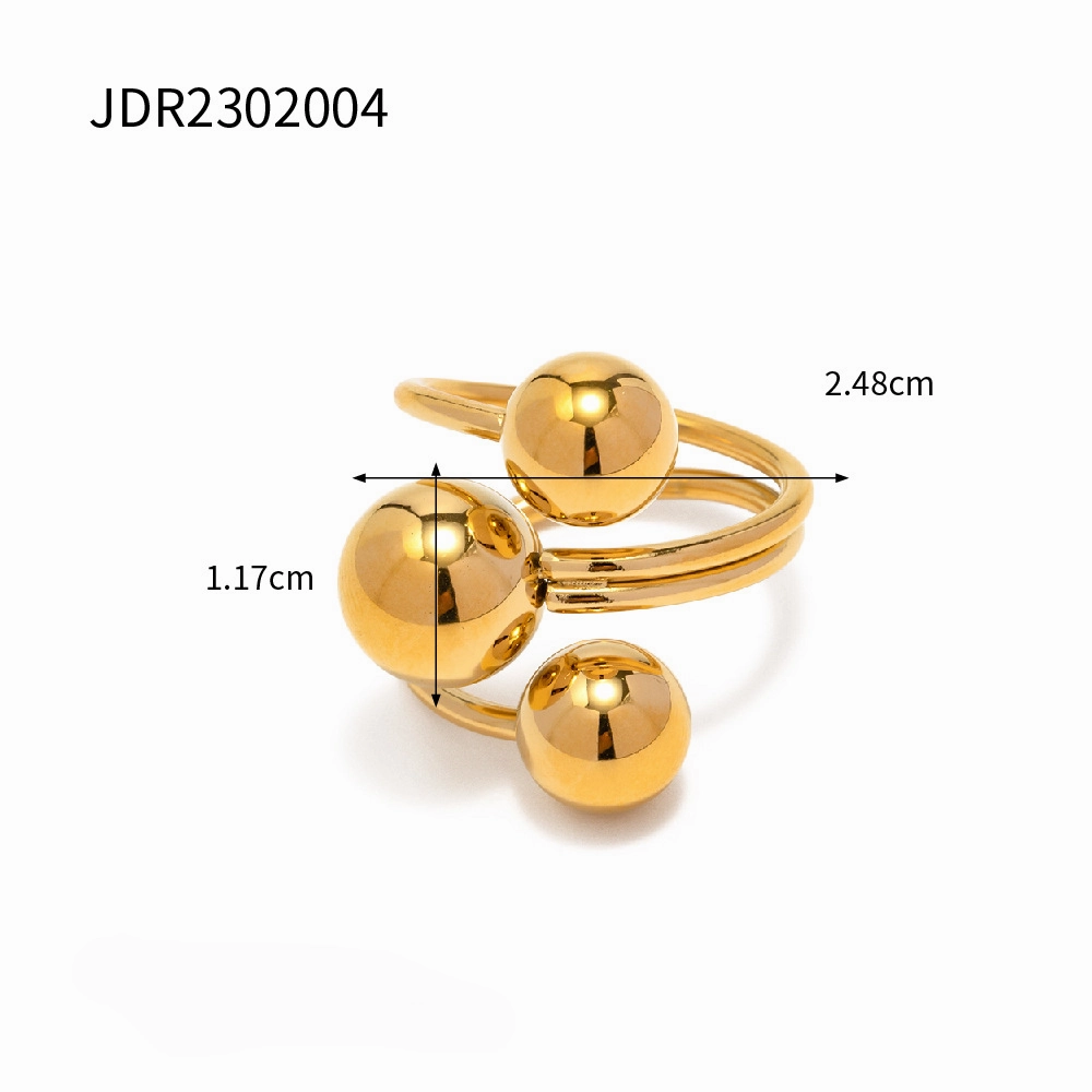 Wholesale Stainless Steel Big and Small Ball Rings