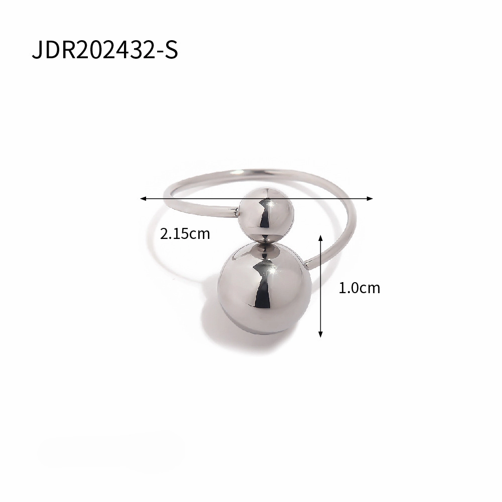 Wholesale Stainless Steel Big and Small Ball Rings