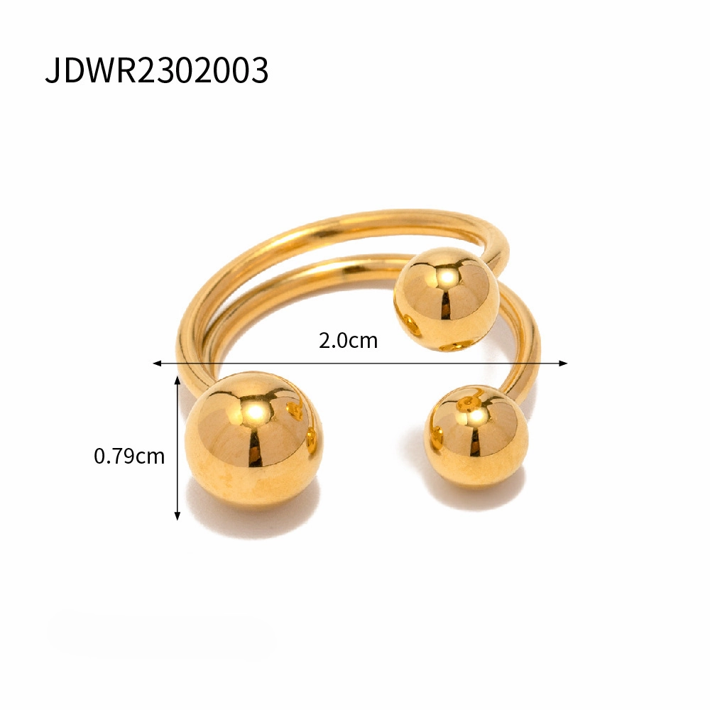 Wholesale Stainless Steel Big and Small Ball Rings