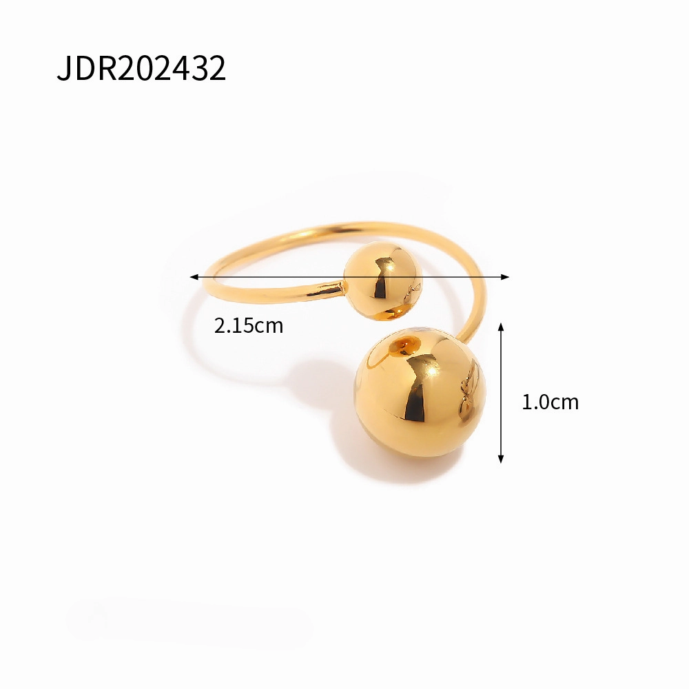 Wholesale Stainless Steel Big and Small Ball Rings