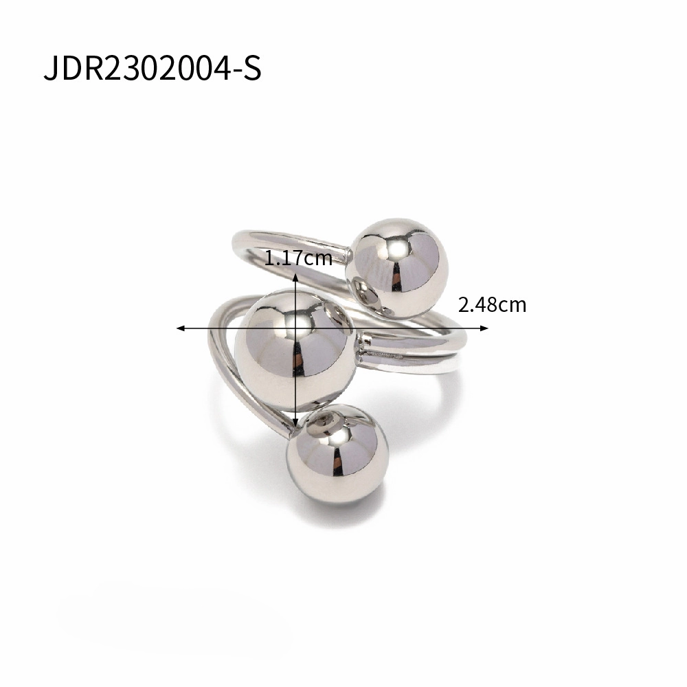 Wholesale Stainless Steel Big and Small Ball Rings