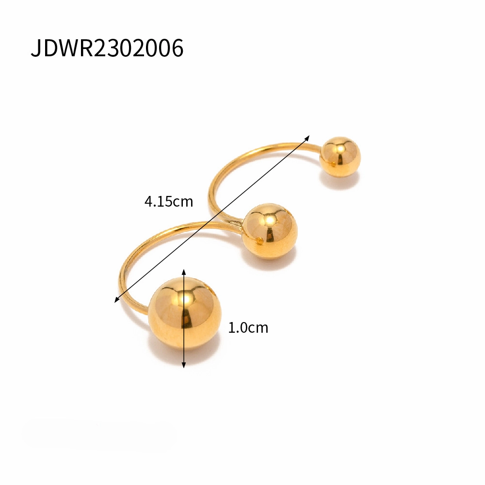 Wholesale Stainless Steel Big and Small Ball Rings