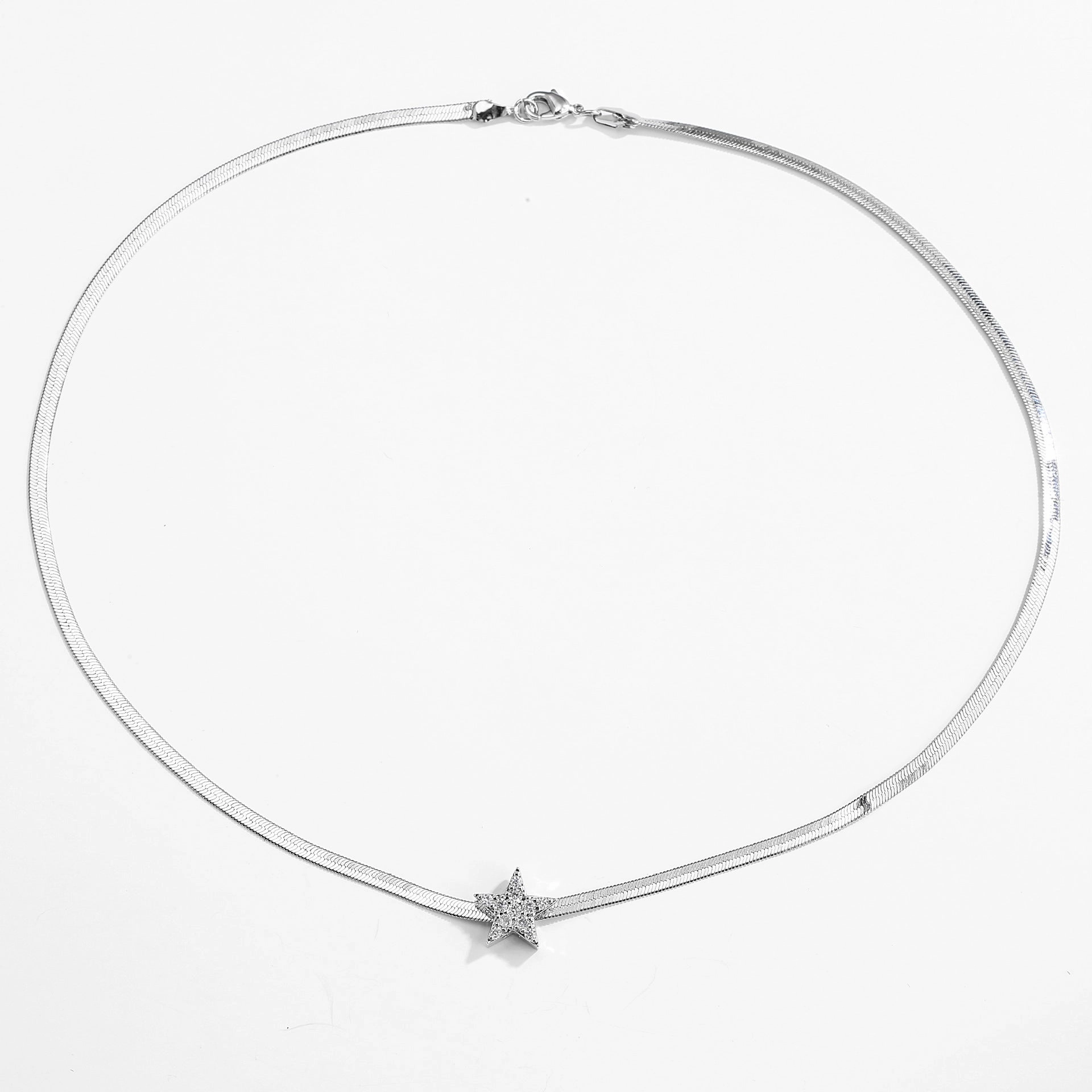Wholesale Stainless Steel Blade Chain Love Peach Heart Star Necklace