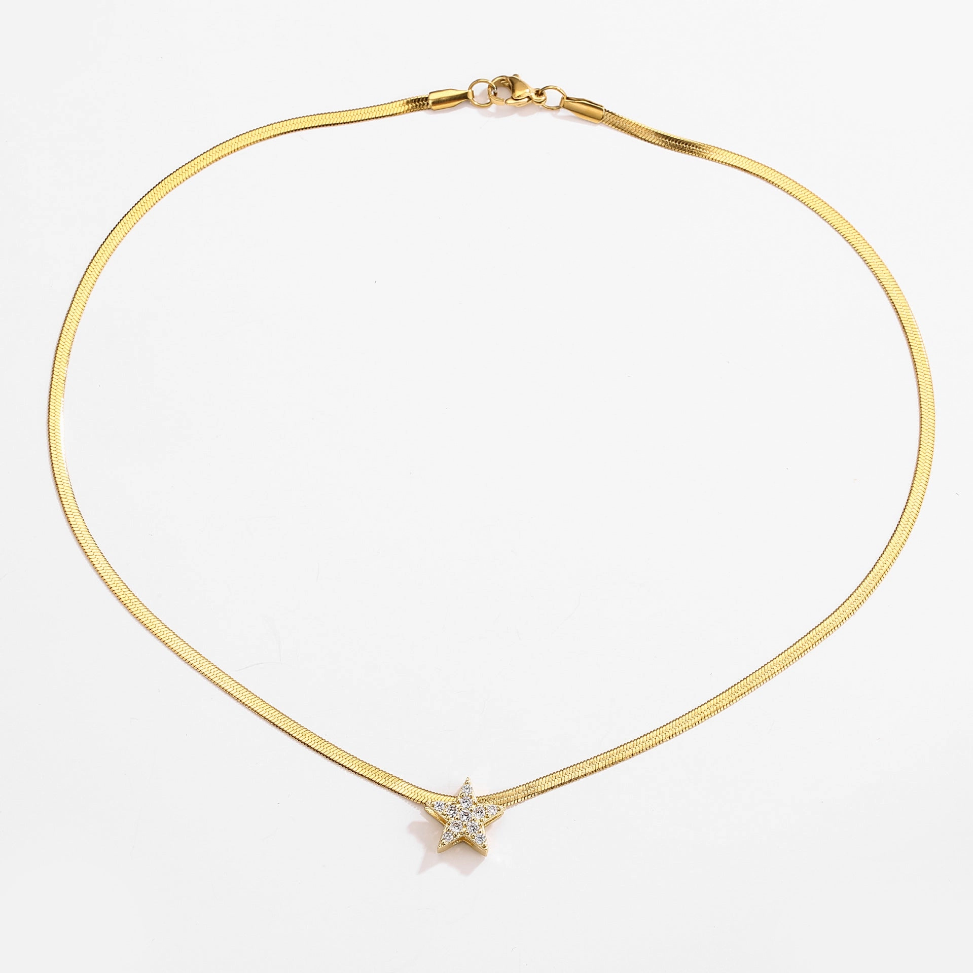Wholesale Stainless Steel Blade Chain Love Peach Heart Star Necklace