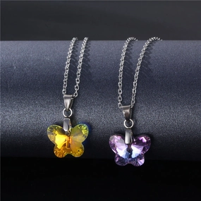 Wholesale Stainless Steel Butterfly Necklaces