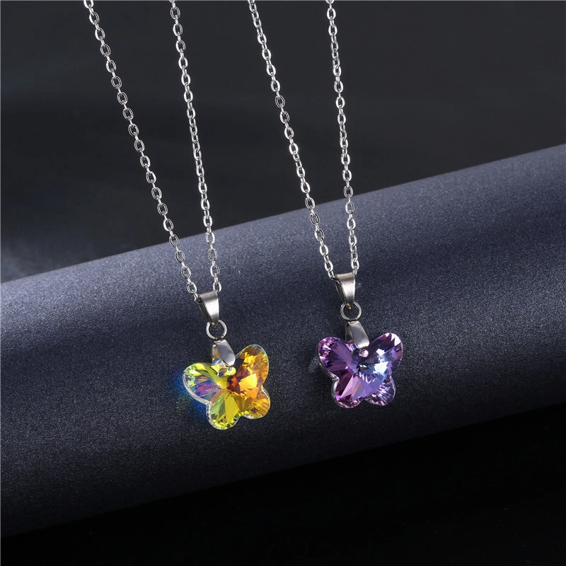 Wholesale Stainless Steel Butterfly Necklaces