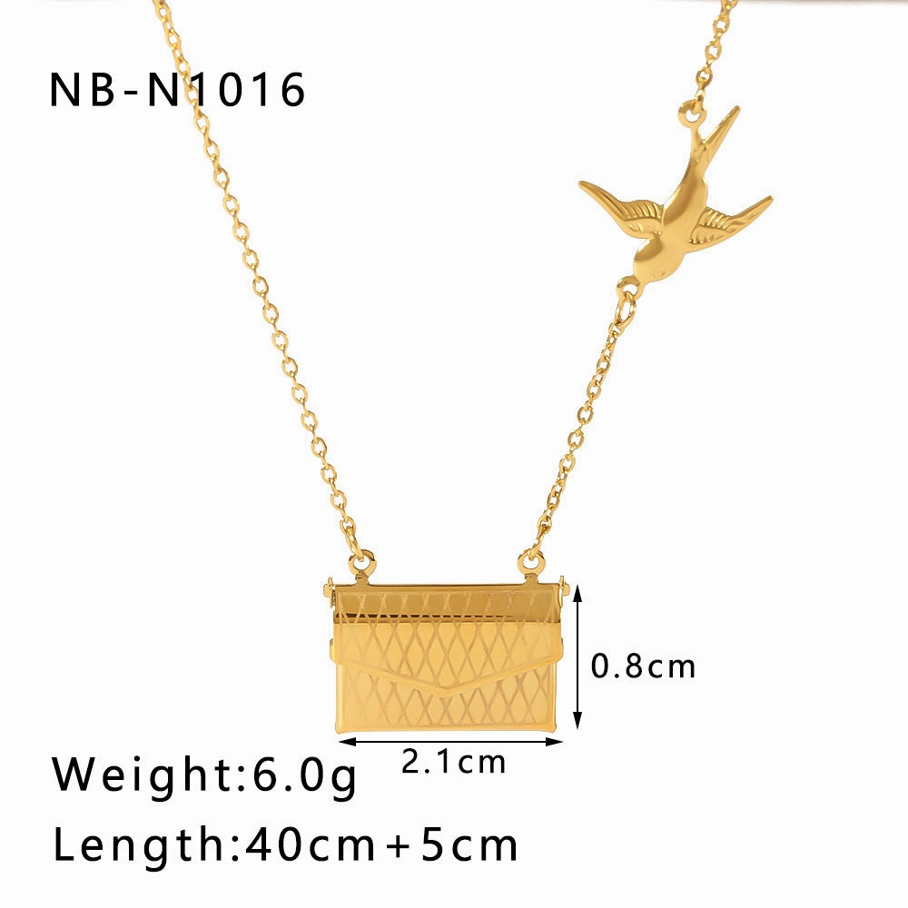 Wholesale Stainless Steel Couple Heart Book Necklaces