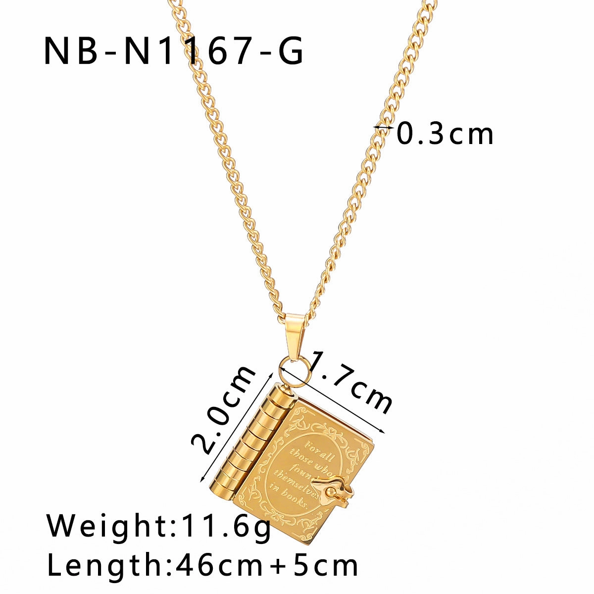Wholesale Stainless Steel Couple Heart Book Necklaces