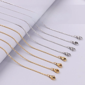 Wholesale Stainless Steel Cross Fine Chain Handmade DIY Titanium Steel Necklaces
