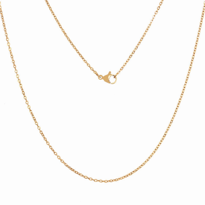Wholesale Stainless Steel Cross Fine Chain Handmade DIY Titanium Steel Necklaces