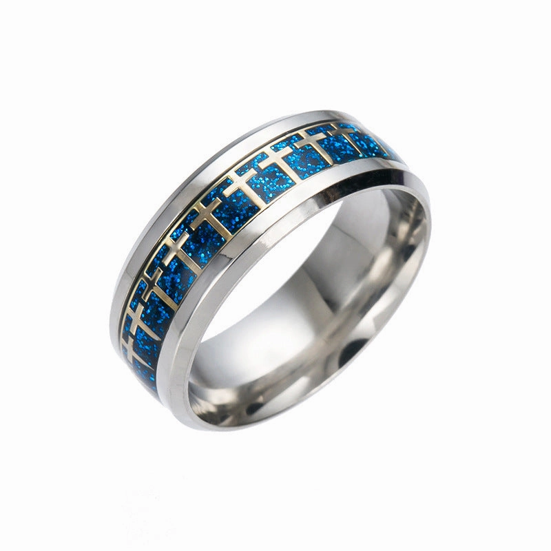 Wholesale Stainless Steel Cross Men's Rings