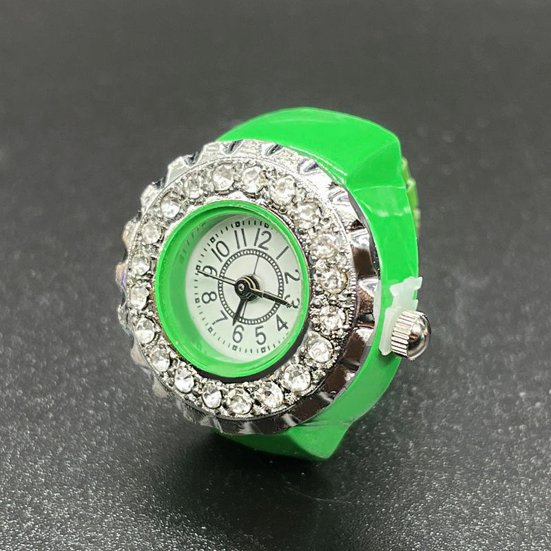 Wholesale Stainless Steel Diamond Ring Watch