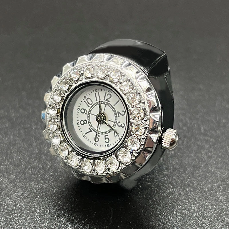 Wholesale Stainless Steel Diamond Ring Watch