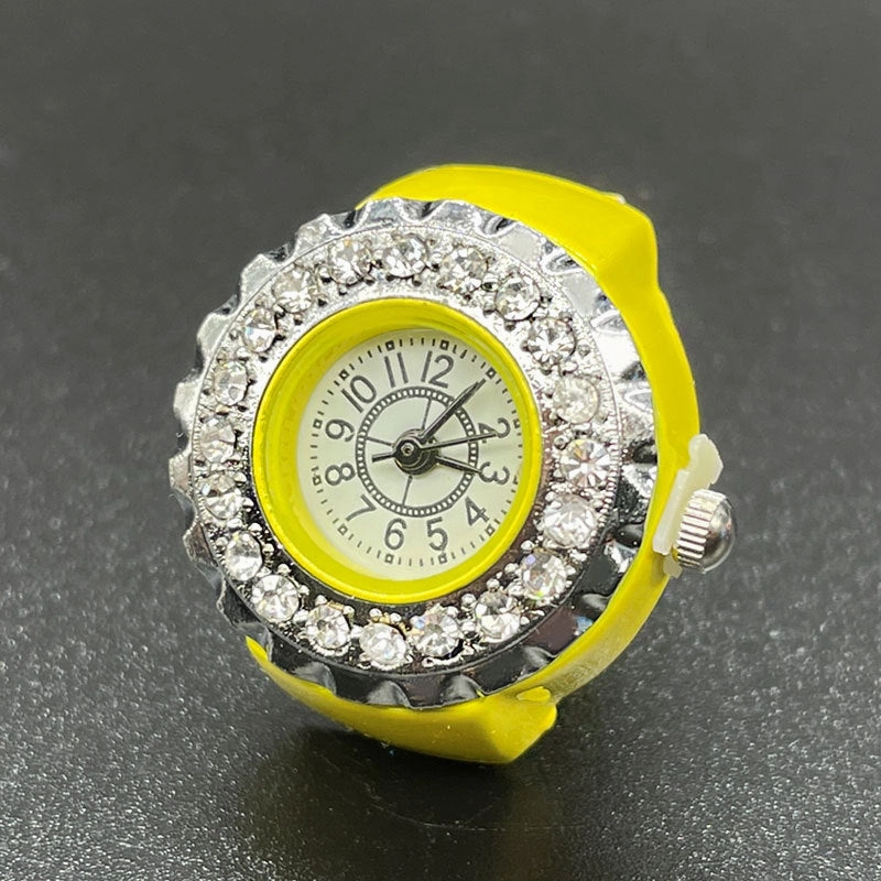 Wholesale Stainless Steel Diamond Ring Watch