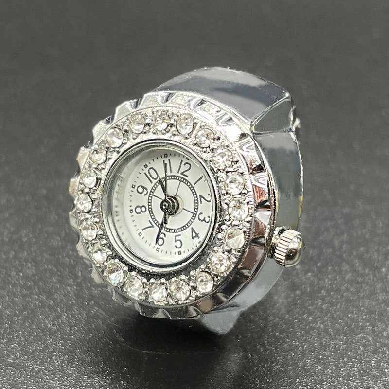 Wholesale Stainless Steel Diamond Ring Watch