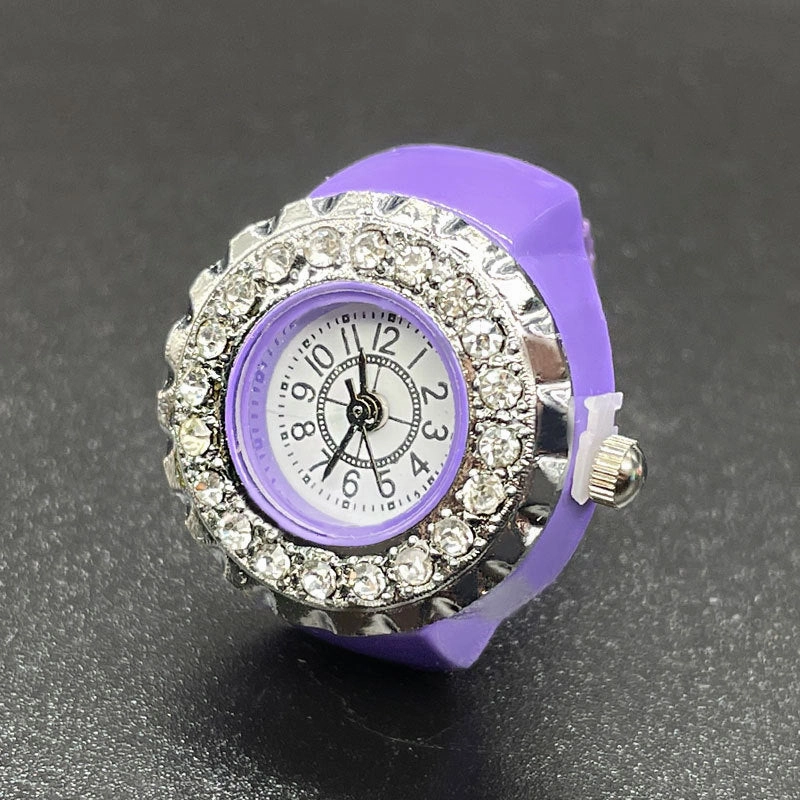 Wholesale Stainless Steel Diamond Ring Watch