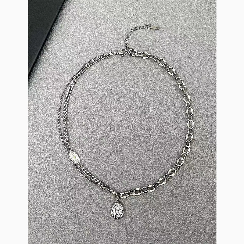 Wholesale Stainless Steel Double-layer Necklace