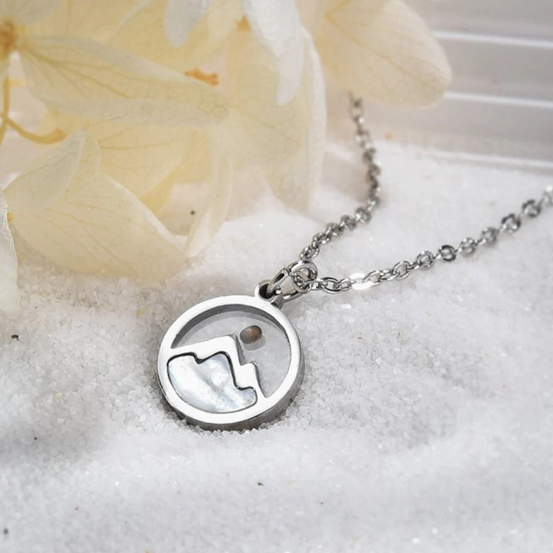 Wholesale Stainless Steel Faith Mountain Mustard Seed Necklaces